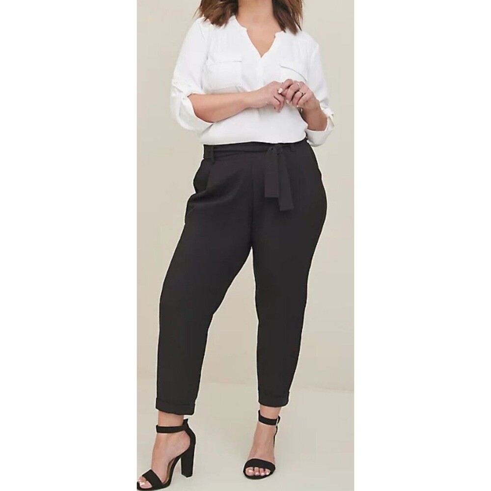 Torrid Size 0 Tapered Pant – Stretch Crepe Black